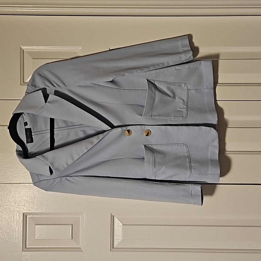 💖   $5 add to bundle item DG2 cotton blend knit blazer with patch pockets💖
